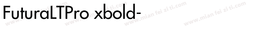 FuturaLTPro xbold字体转换
